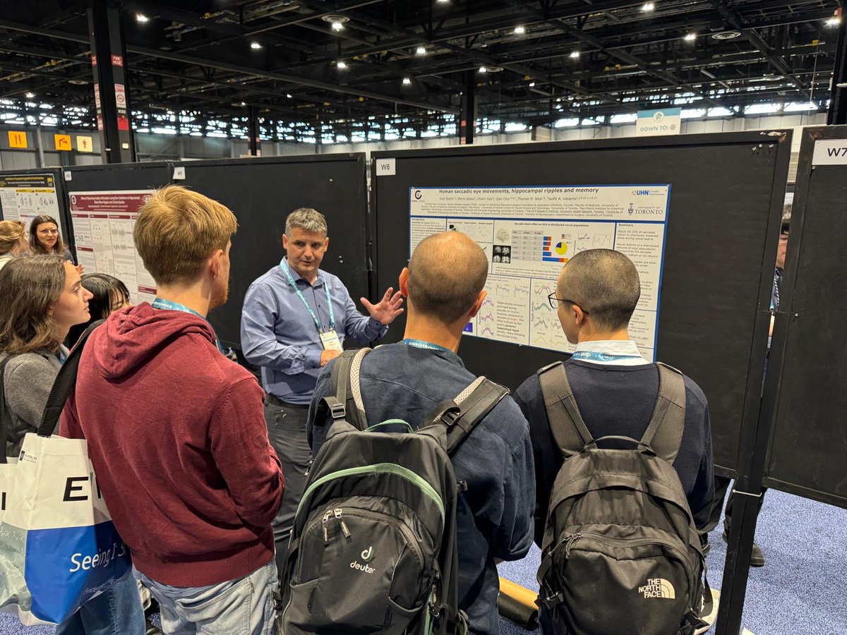 Check out the N2B lab at #sfn2024 ! @DrValiante  <a href="/moradi_homeira/">Homeira Moradi</a> <a href="/ThomasBiba1/">Thomas Biba</a> and Ivan Skelin are representing the lab in Chicago this year with incredible presentations and posters! Well done team 👏😄