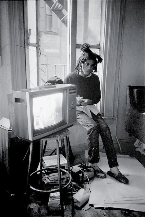 vintagebasquiat's tweet photo. "Since I was seventeen I thought I might be a star. I'd think about all my heroes, Charlie Parker, Jimi Hendrix... I had a romantic feeling about how these people became famous." | DM https://t.co/pXd8M5Zaji