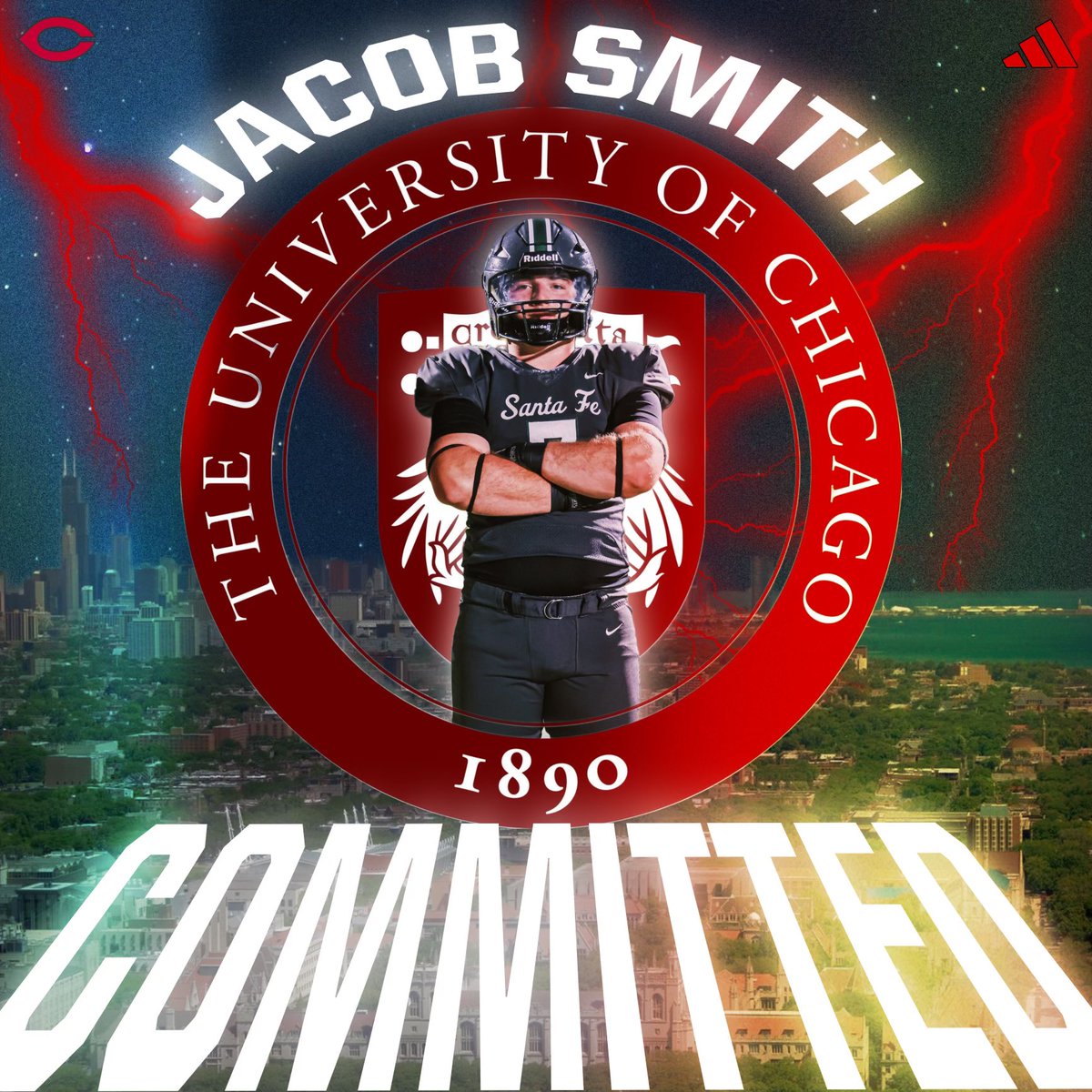 Jacob Smith (@jacobbsmith13) on Twitter photo I’m super excited to announce my commitment to furthering my athletic and academic career at the University of Chicago! I’m thankful to god, my family, my coaches, and the many others that have helped me along the way. Thank you <a href="/CoachMeck71/">Darrell Meckley</a> and <a href="/Coach_Mandrews/">Max Andrews</a> for the many calls I’m super excited to announce my commitment to furthering my athletic and academic career at the University of Chicago! I’m thankful to god, my family, my coaches, and the many others that have helped me along the way. Thank you <a href="/CoachMeck71/">Darrell Meckley</a> and <a href="/Coach_Mandrews/">Max Andrews</a> for the many calls