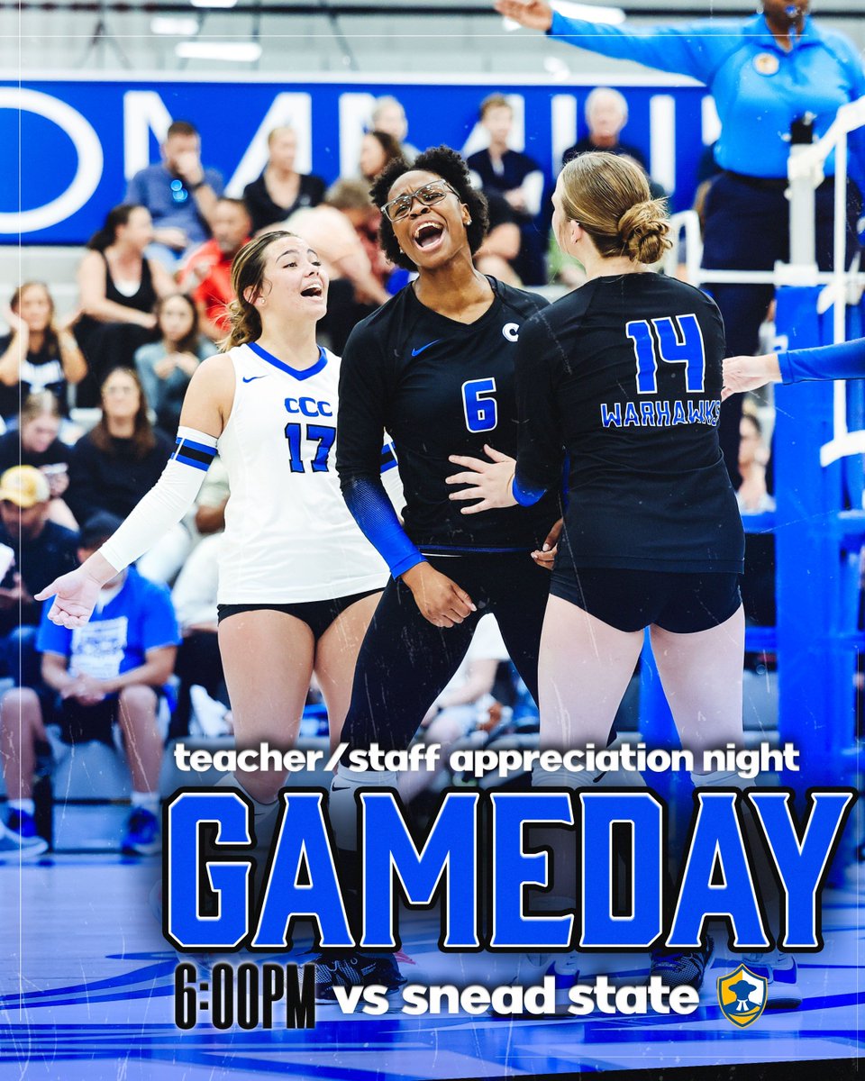 Show up, show out 😤

It's teacher/staff appreciation night! 

🆚 Snead State
⏰ 6:00 PM

#WarhawkNation