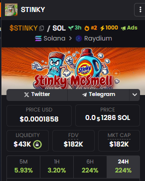 🚨 Watch Out, Stinky Fam! 🚨

It looks like someone’s trying to mess with us by faking an increase in holders count! 📈
Seeing that 9k number seems a bit... suspicious, right? Don’t worry though, we’ve got everything under control and are keeping an eye on the situation. 👀