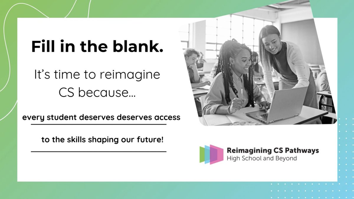 CompuScholar's tweet image. The &apos;Reimagining Computer Science Pathways&apos; report from #CSTA is now available. &quot;Together, let&apos;s work towards inclusive, equitable CS education for every student. Discover the key findings and how we can transform CS pathways.&quot; #ReimaginingCS #CSforAll ow.ly/cL4q50THbEY