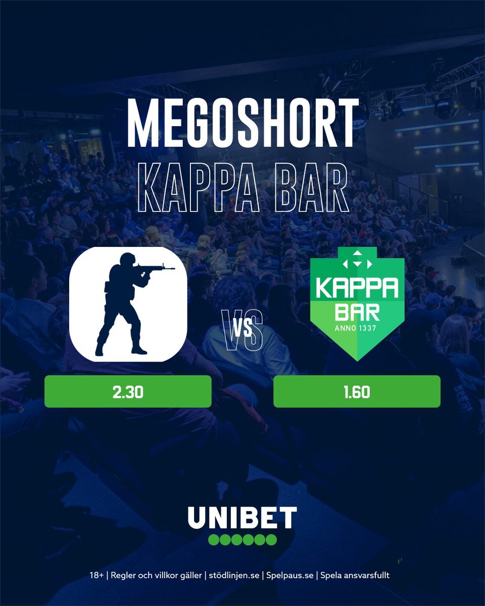 SvenskaCupenGG's tweet photo. 4 timmar till matchstart! Vilket lagsäkrar en plats i gruppfinalen idag?

Oddsen på Svenska Cupen presenteras av vår huvudsponsor Unibet 💚

18+ | Regler och villkor gäller | https://t.co/kl89cFELX2 | https://t.co/hPFPApNHeA | Spela ansvarsfullt