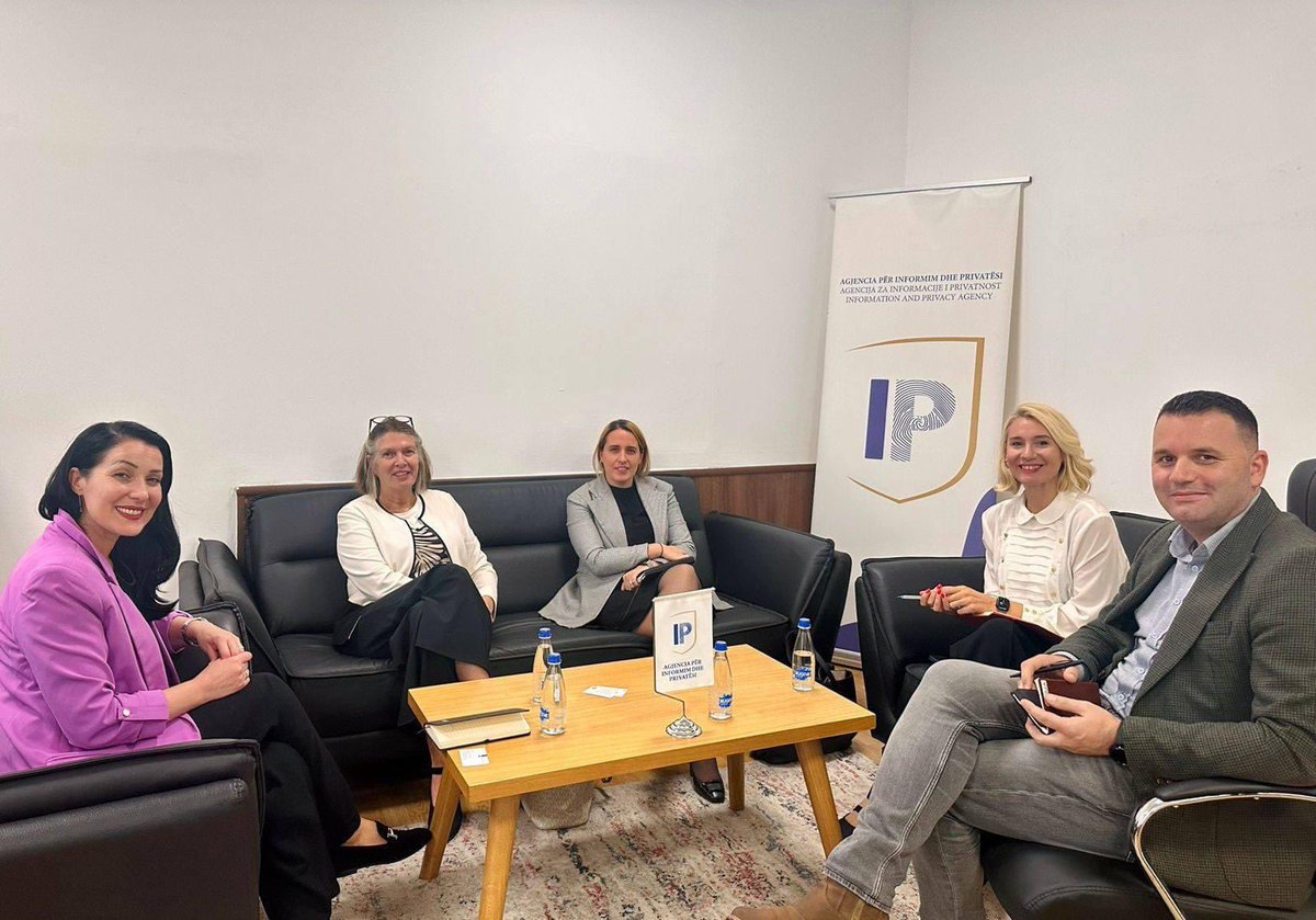 An inspiring meeting with Information and Privacy Agency and Platforma Civikos on data protection and cybersecurity capacities across Kosovo's public and non-profit sectors. So many great ideas and plans in motion for the upcoming year! 
Keep up the good work!
