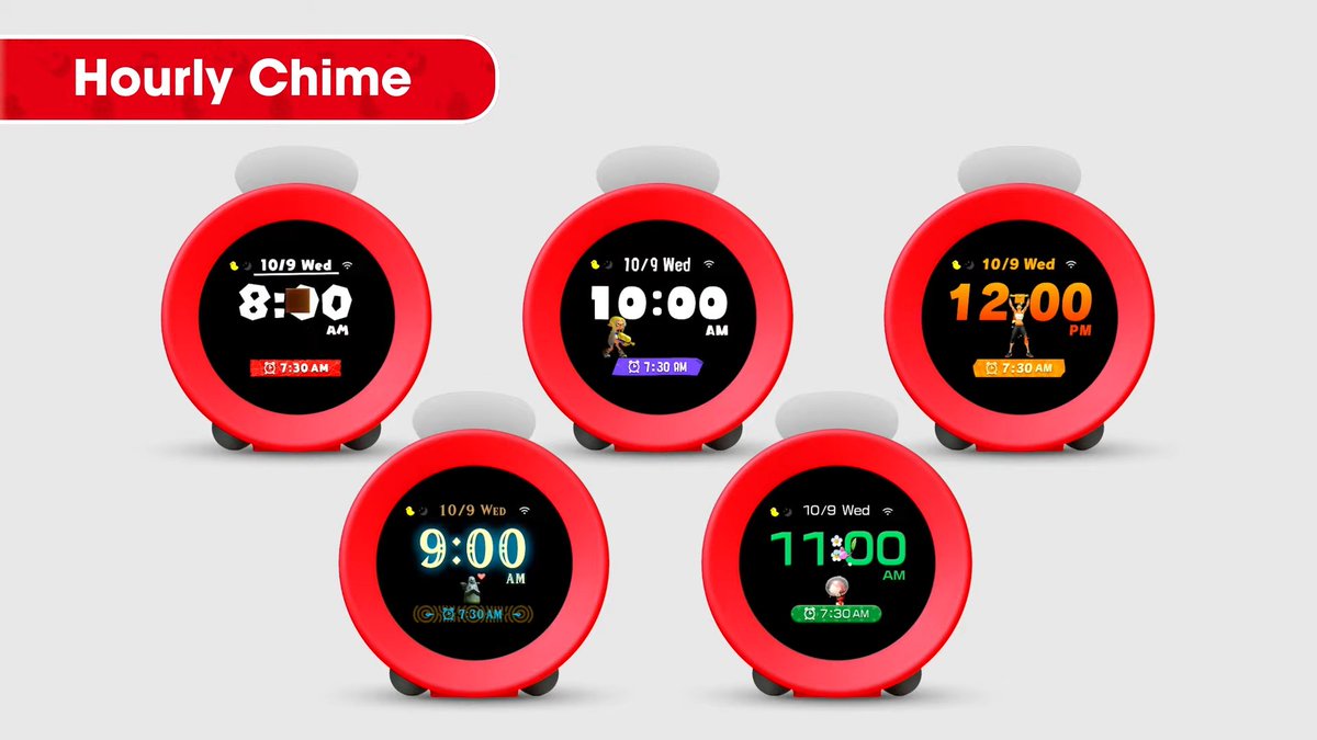 Wario64's tweet photo. Nintendo announces Alarmo, a sound alarm clock (English trailer added): https://t.co/bs8xBCgxzi

Available for early access purchase to paid Switch Online members today on My Nintendo Store and at NY Store ($99.99) https://t.co/pG1eCPQsB6 https://t.co/9NG5pNtbzG