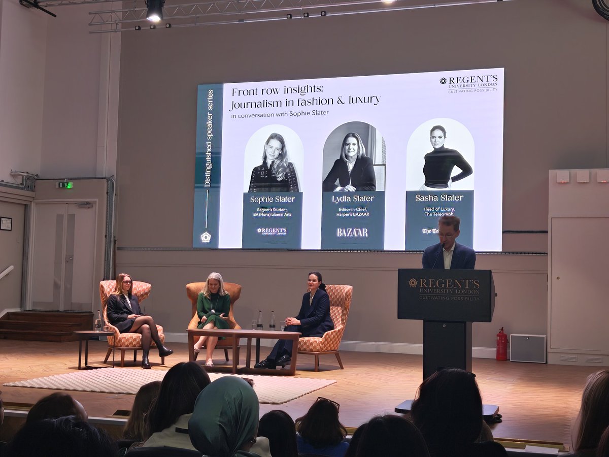 <a href="/regentsuni/">Regent's University London</a> wonderful line up that includes a student! 
Looking forward to sharing this with my students today.