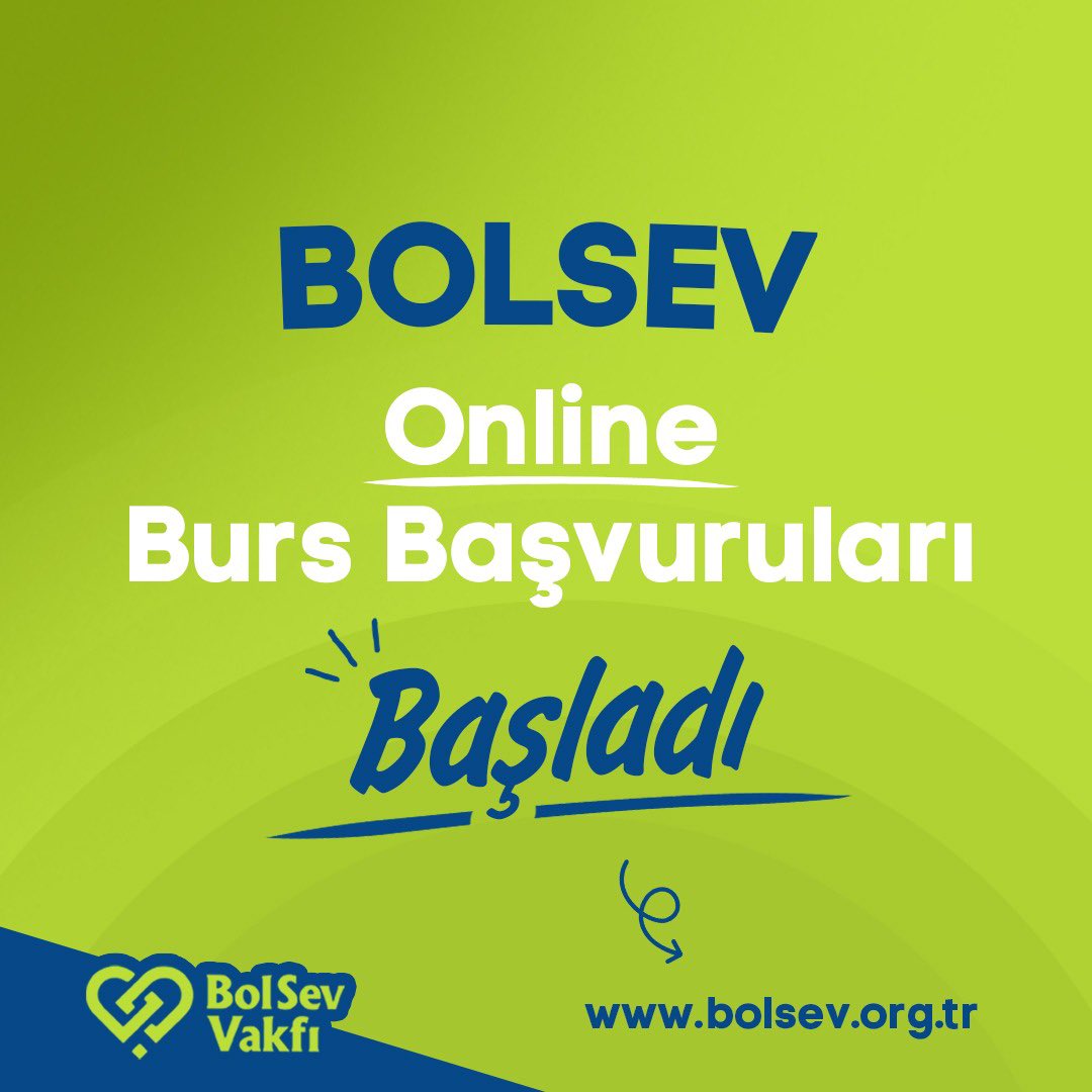 Bolu'da oturan lise öğrencilerimiz ve Bolu dışında okuyan lisans öğrencilerimiz, BOLSEV Vakfımızın burs başvurularını belediyemizin 4. katında bulunan Meclis salonunda yüz yüze veya aşağıda yayınladığımız linkten internet üzerinden yapabilmektedir.