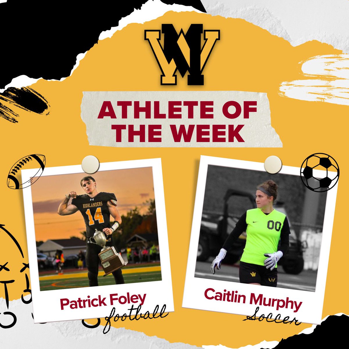 WM Varsity Club (@varsityclubwm) on Twitter photo ๐จ๐จ๐จ๐จ๐จ๐จ๐จ๐จ๐จ๐จ๐จ๐จ๐จ๐จ
AOTW WINNERS
9/30-10/5
<a href="/WMHSGS/">WM Girls Soccer</a> Caitlin Murphy โฝ๏ธ
<a href="/WMFBBC/">WM Football</a> Patrick Foley ๐
#BeHereBeHerd <a href="/WMAthleticDept/">WMAthletics</a> <a href="/wmhometownpride/">WM Hometown Pride</a> ๐จ๐จ๐จ๐จ๐จ๐จ๐จ๐จ๐จ๐จ๐จ๐จ๐จ๐จ
AOTW WINNERS
9/30-10/5
<a href="/WMHSGS/">WM Girls Soccer</a> Caitlin Murphy โฝ๏ธ
<a href="/WMFBBC/">WM Football</a> Patrick Foley ๐
#BeHereBeHerd <a href="/WMAthleticDept/">WMAthletics</a> <a href="/wmhometownpride/">WM Hometown Pride</a>