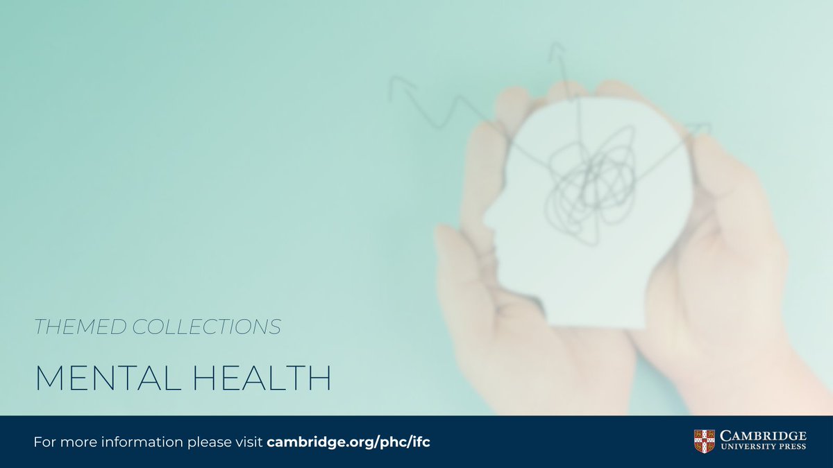 In anticipation of #WorldMentalHealthDay, we're pleased to highlight our #MentalHealth collection. This curated selection features a range of publications addressing critical issues in mental health care:
cambridge.org/core/journals/…

#PrimaryHealthCare #PublicHealth #Healthcare