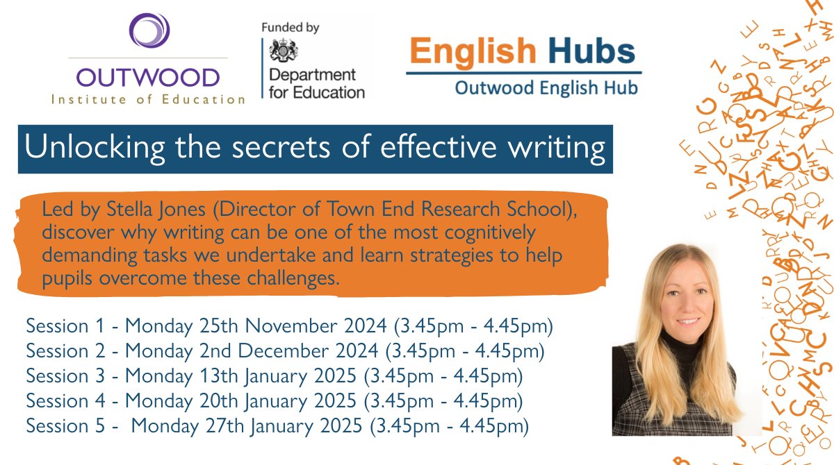 outwoodeh's tweet image. 📝📙🖊️Early writing is a hot topic in primary schools. 

Make sure you are following the evidence with our Writing Series. 📝📙🖊️

Book here: 
bit.ly/3BEJ1yU