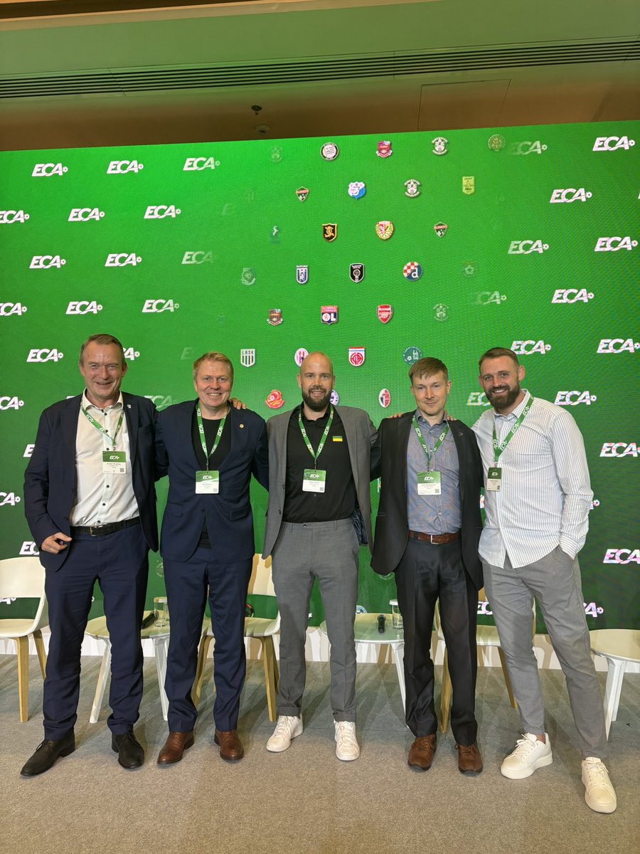akiriihilahti's tweet image. Finnish team in ECA General Assembly #hjk #ilves #ifkM #inter #sjk