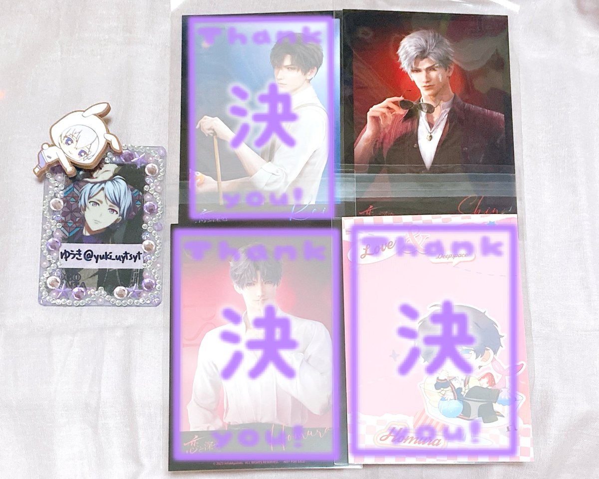 【交換】恋と深空 スイーツパラダイス スイパラ 缶バッジ コースター ポストカード 特典

譲）レイ ホムラ シン

求）セイヤ（等身＞SD）

＊ポスカは等身との交換のみ
＊郵送交換or大宮手渡し(時間要相談)

検索からでもお気軽にお声掛けください！