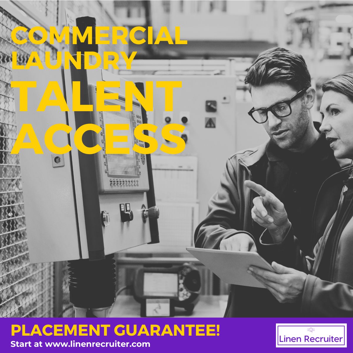 Access The Best Talent 🗝

By utilizing Linen Recruiter's commercial laundry industry headhunter and recruiting services, you'll have access to the industry's top talent!

As the number 1 recruitment firm for this industry, we understand the challenges of your business.