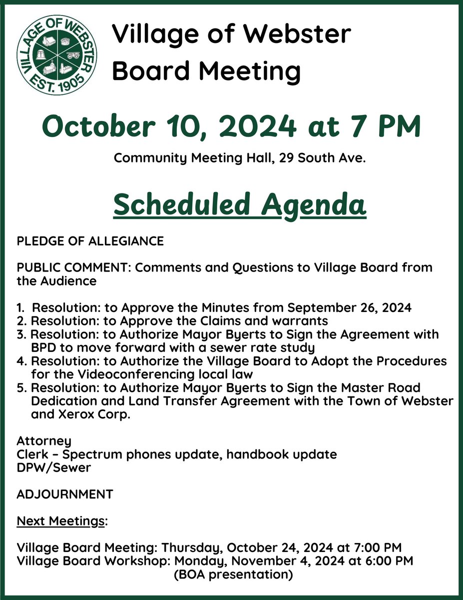 VillageofWebsterNY (@webvillageny) on Twitter photo 
