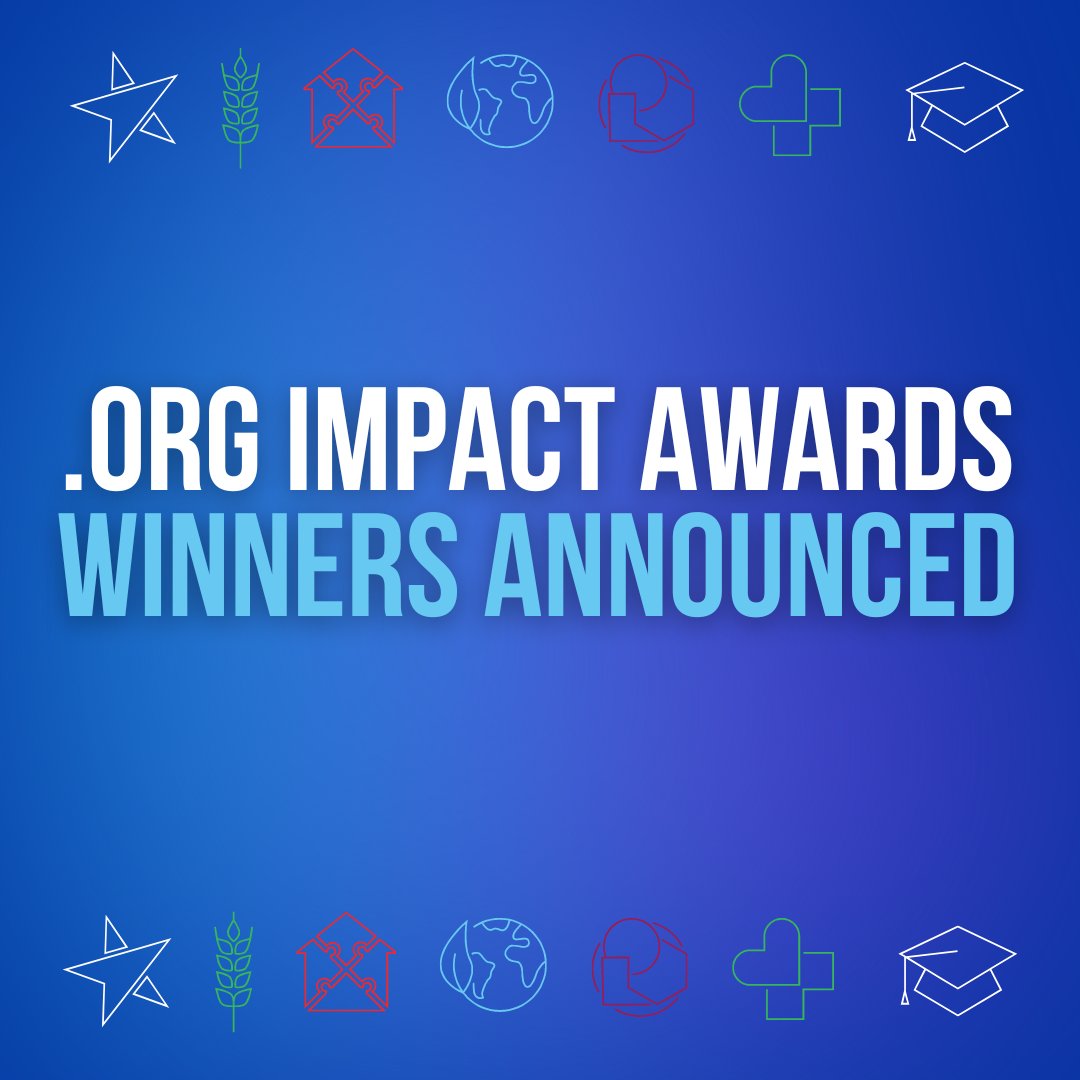 PIRegistry's tweet photo. Breaking news! The 2024 #ORGImpactAwards winners have been announced. Read our full release on the 7 incredible .ORGs recognized for their work to make the world a better place: https://t.co/MvXUSoRIqy https://t.co/BaD91yLpcm