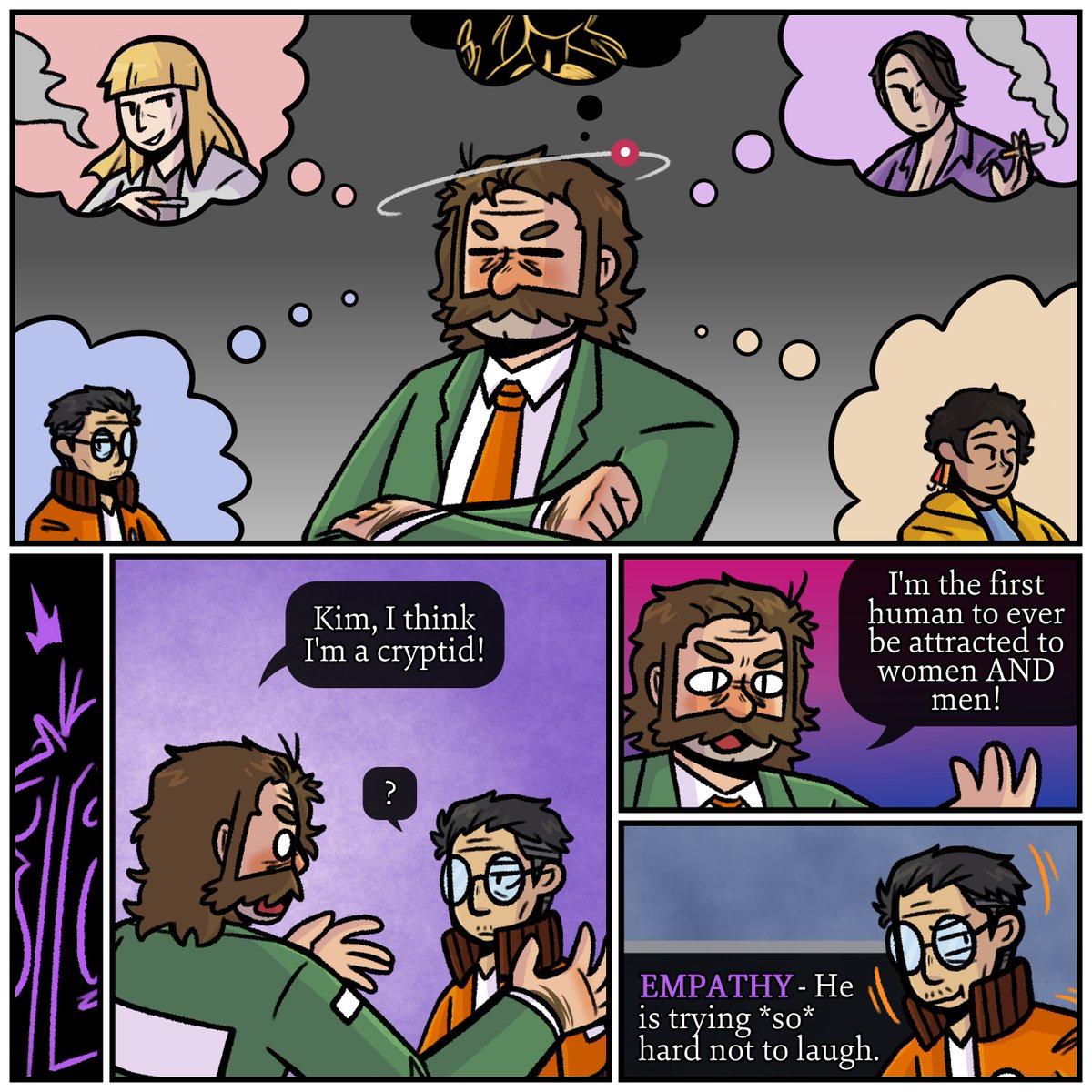 the "c" in "harry" stands for "cryptid"
#discoelysium #harrydubois #kimkitsuragi