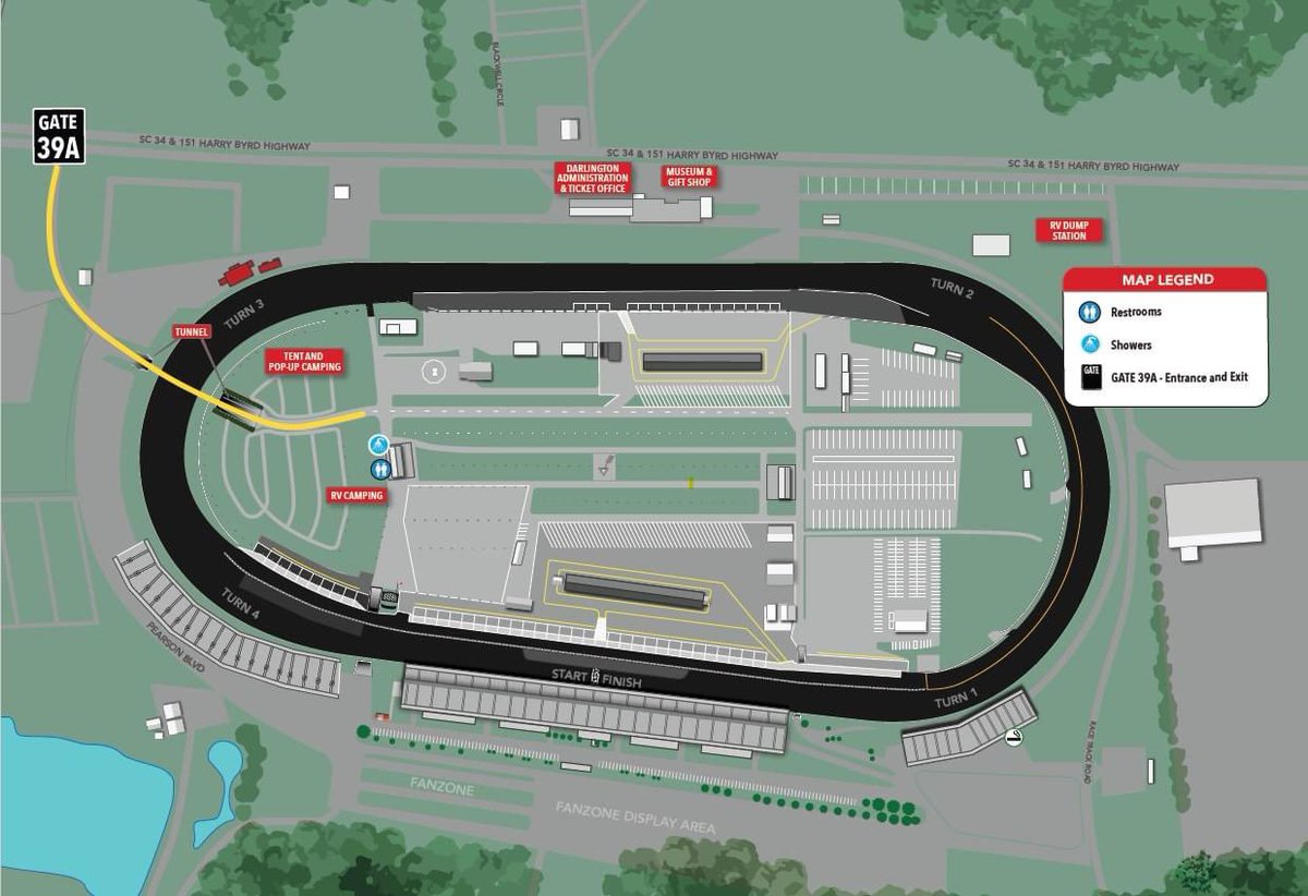 Darlington Raceway has one of its campgrounds open for free to Hurricane Helene survivors and Hurricane Milton evacuees seeking temporary refuge. 

For more information, visit: darlingtonraceway.com/2024/10/08/dar…