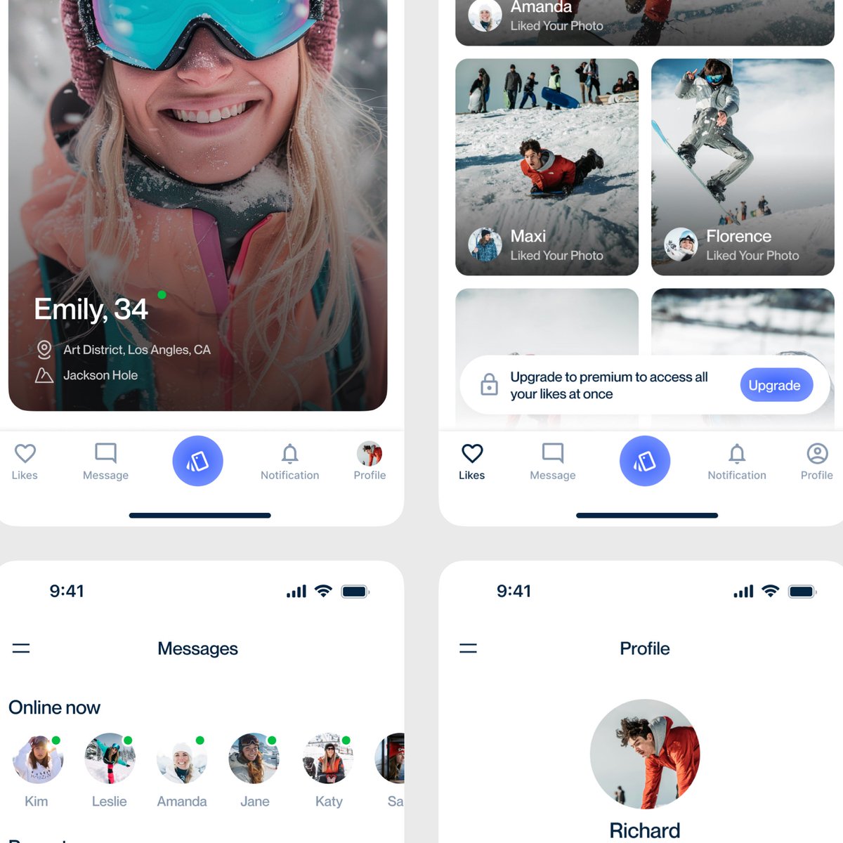 saeedworks's tweet image. ❄️ Elevate Your Dating Experience  
   Discover how our Ski Dating App UI brings together thrill-seekers for unforgettable experiences. Designed for those who love the snow and romance. #UXDesign #Datingapp #app_design #uidesign #productdesign