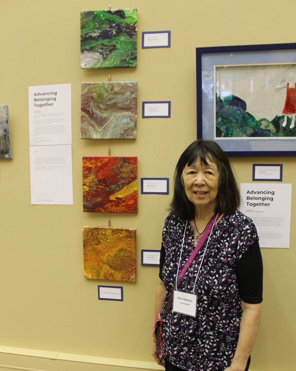 ForHealth Consulting at UMass Chan (@forhealthcnsltg) on Twitter photo Our very own Gwen Andersen is a featured artist at the <a href="/UMassChan/">UMass Chan Medical School</a> “Advancing Belonging Together” exhibit at the <a href="/UMassChanLib/">Lamar Soutter Library at UMass Chan Medical School</a> thru Dec.
“Art allows folks to share in discussions & open themselves up to a multitude of feelings.”
Thank you, Gwen, for sharing your art with us! Our very own Gwen Andersen is a featured artist at the <a href="/UMassChan/">UMass Chan Medical School</a> “Advancing Belonging Together” exhibit at the <a href="/UMassChanLib/">Lamar Soutter Library at UMass Chan Medical School</a> thru Dec.
“Art allows folks to share in discussions & open themselves up to a multitude of feelings.”
Thank you, Gwen, for sharing your art with us!