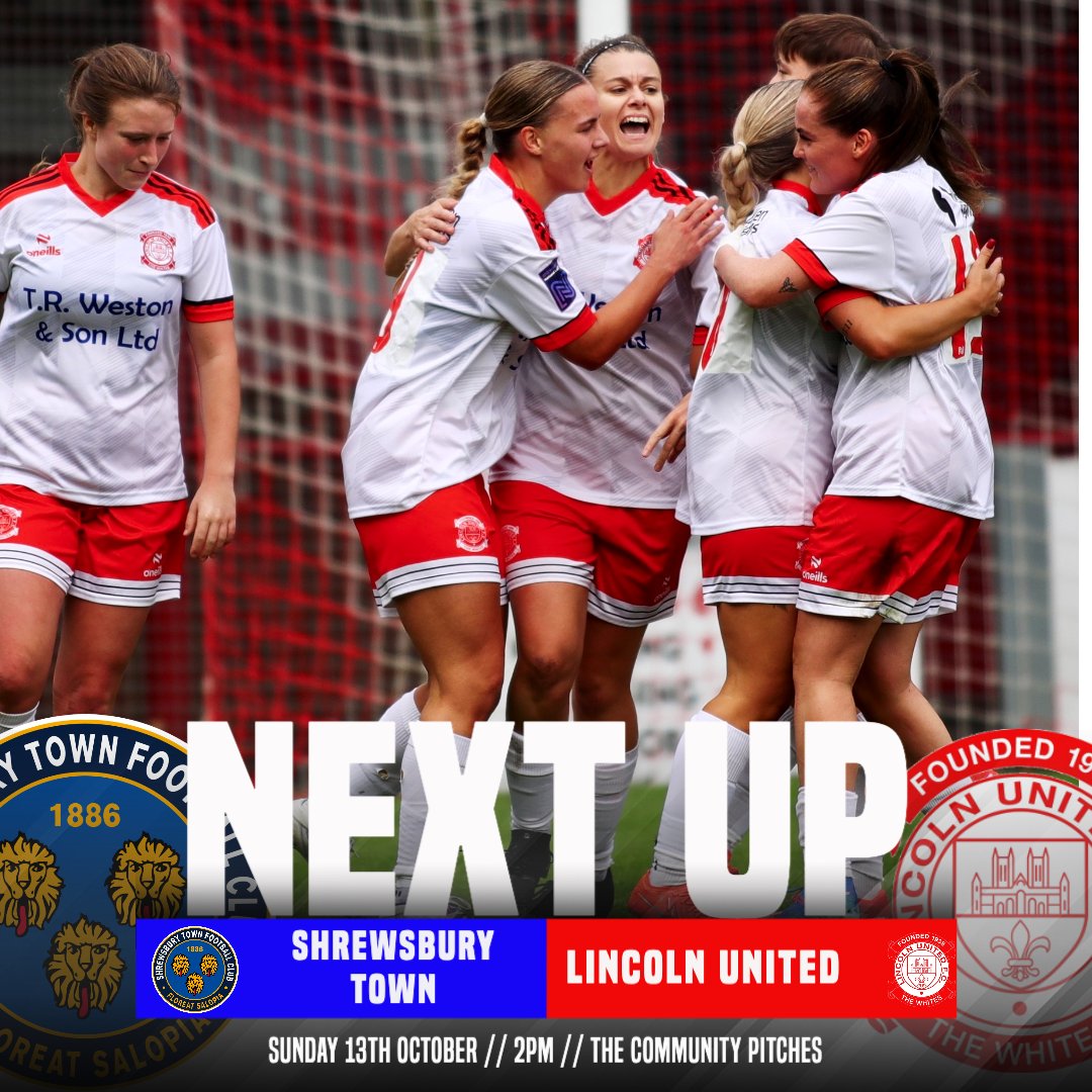 Lincoln United WFC (@lincolnutdwfc) on Twitter photo 24Hrs to go 🔴⚪️
🆚 <a href="/shrewswomen/">Shrewsbury Town Women</a>
<a href="/AdobeWFACup/">Adobe Women's FA Cup</a>
⏱️: 2pm
🏟: The Community Pitches
📌: SY2 6ST
💷: Adults £4 Concessions £2 Under 12s FREE
#UTW 24Hrs to go 🔴⚪️
🆚 <a href="/shrewswomen/">Shrewsbury Town Women</a>
<a href="/AdobeWFACup/">Adobe Women's FA Cup</a>
⏱️: 2pm
🏟: The Community Pitches
📌: SY2 6ST
💷: Adults £4 Concessions £2 Under 12s FREE
#UTW