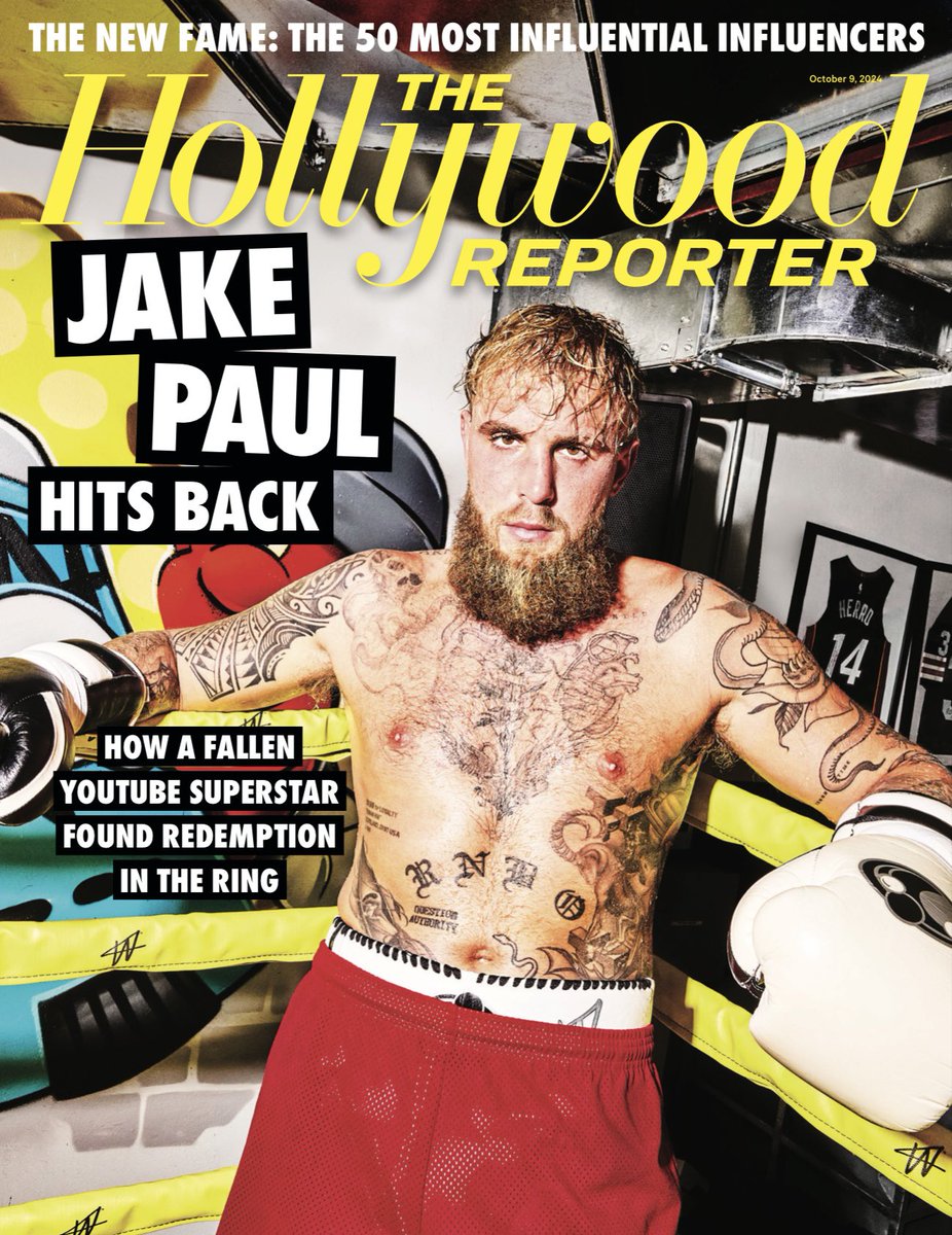 For <a href="/THR/">The Hollywood Reporter</a>’s first Creators A-List Issue I embedded with <a href="/jakepaul/">Jake Paul</a> at his Puerto Rico compound as he prepares to take on <a href="/MikeTyson/">Mike Tyson</a> in the ring Nov. 15 on <a href="/netflix/">Netflix</a>.
hollywoodreporter.com/business/digit…