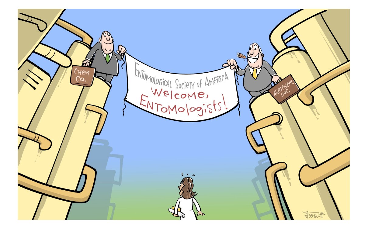 Here is the 6,000-word story at <a href="/USRightToKnow/">U.S. Right To Know</a>, which chronicled donations from agrochemical companies into a corporate partnership program:

"Anatomy of a science meeting: How controversial pesticide research all but vanished from a major conference"
▶️ usrtk.org/bees-neonics/e…