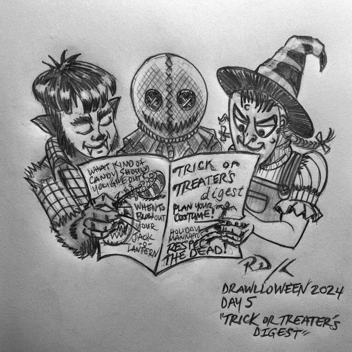 Ricardo O. Delgado (@thejestergrfx) on Twitter photo DRAWLLOWEEN 2024 Day 5 “TRICK OR TREATER’S DIGEST”
<a href="/drawlloween/">Drawlloween</a> Graphite on Paper #DRAWLLOWEEN #DRAWLLOWEEN2024 #artchallenge #traditionalart #storyboardartist #jestergrfx DRAWLLOWEEN 2024 Day 5 “TRICK OR TREATER’S DIGEST”
<a href="/drawlloween/">Drawlloween</a> Graphite on Paper #DRAWLLOWEEN #DRAWLLOWEEN2024 #artchallenge #traditionalart #storyboardartist #jestergrfx