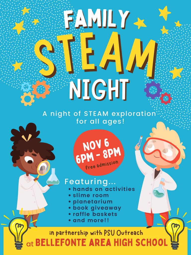 Check out the district's family STEAM night if interested!