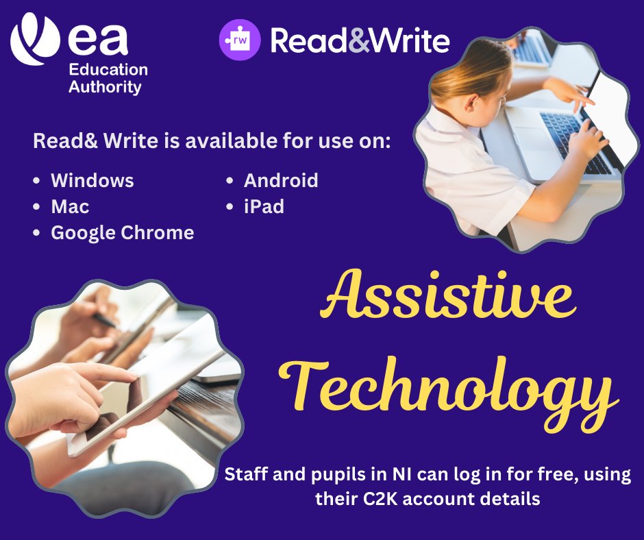 Education Authority (@ed_authority) on Twitter photo The EA Literacy Service is celebrating Dyslexia Awareness Week!
TextHelp Read&Write is available for free in schools and at home via EA and C2K
Read&Write now includes two new features:
โก๏ธVoice Access Speech Recognition for Windows: The new offline Talk&Type option lets students The EA Literacy Service is celebrating Dyslexia Awareness Week!
TextHelp Read&Write is available for free in schools and at home via EA and C2K
Read&Write now includes two new features:
โก๏ธVoice Access Speech Recognition for Windows: The new offline Talk&Type option lets students