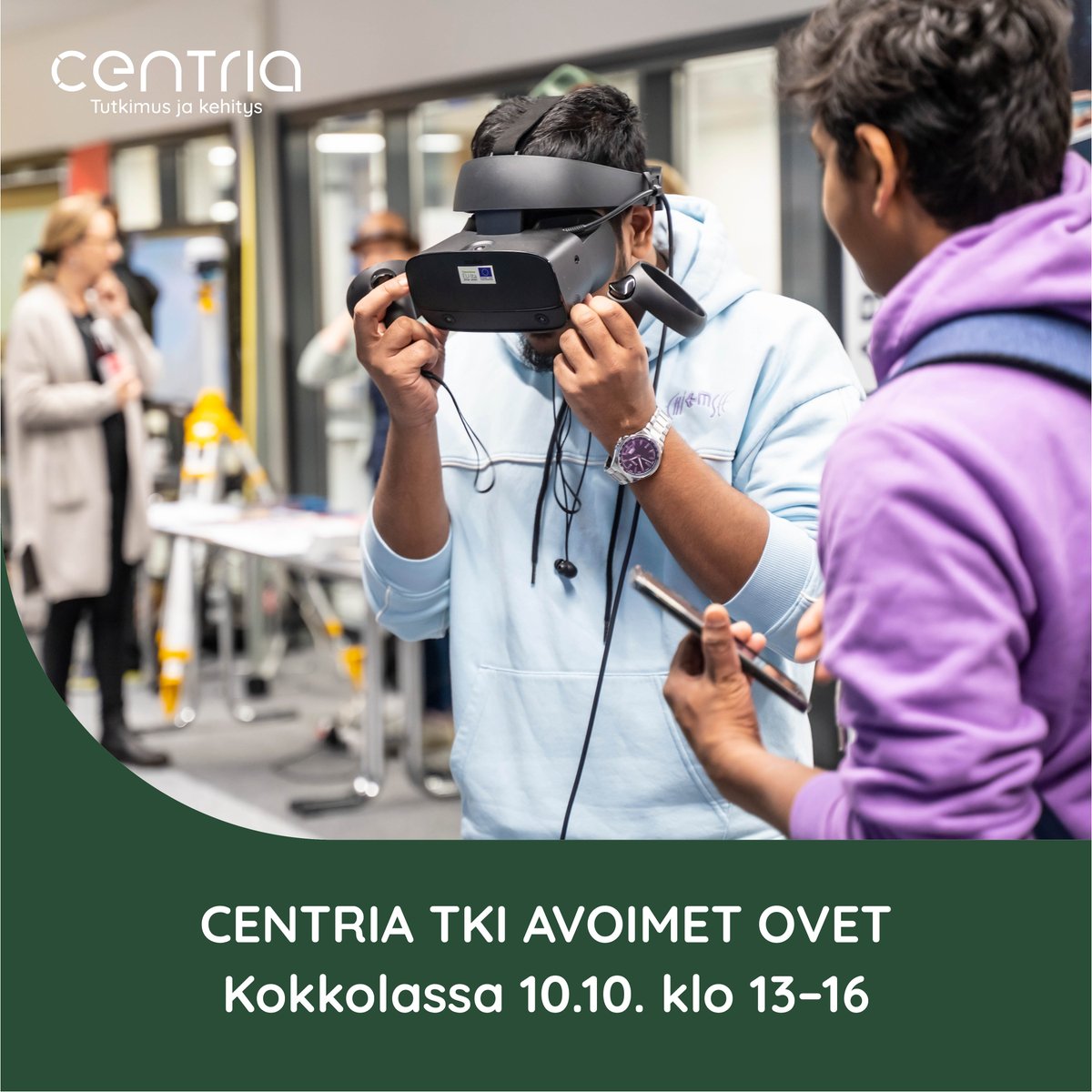 Tervetuloa tutustumaan tutkimus- ja kehitystoimintaamme TKI-toimintamme avointen ovien päivään huomenna 10.10. klo 13-16! 💡

Tapahtumassa on kattavasti esillä TKI-toimintamme osaamista, tutkimusta, kehittämistä, tuloksia, laitteita ja hankkeita.