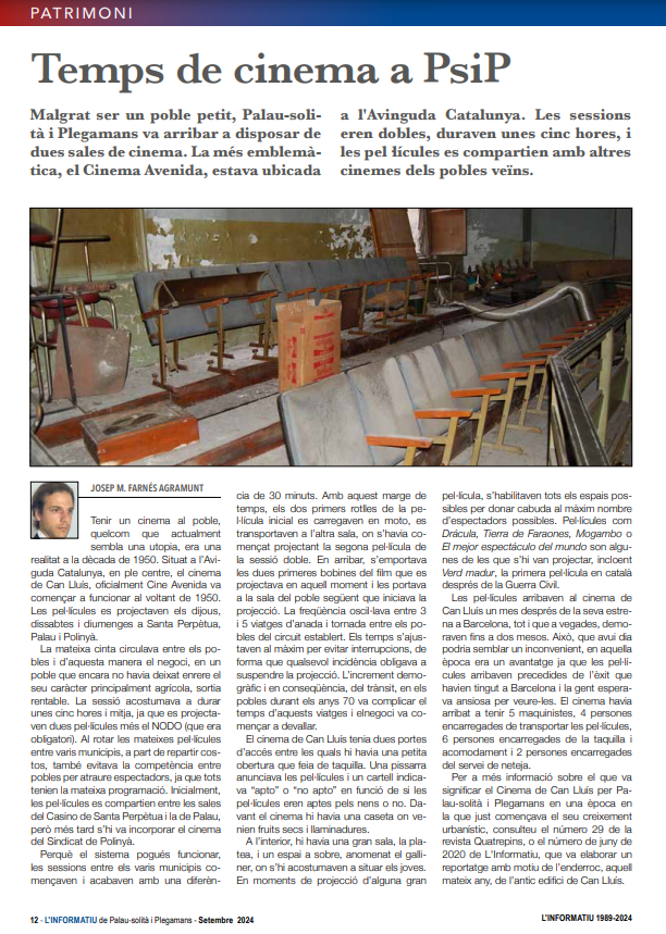 historiapsip's tweet photo. El Cine Avenida
📰Setembre 2024
📲https://t.co/hpx46lAuSM https://t.co/MlwJIXnldR