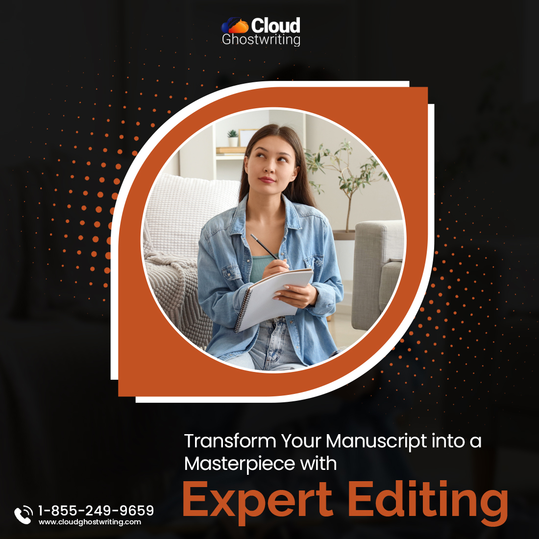 CloudGW9's tweet image. ✨ Our expert editors are here to fine-tune your work and transform it into a literary masterpiece. Let’s elevate your writing!
Reach out to us now and let&apos;s get started:
cloudghostwriting.com

#CloudGhostwriting #masterpieceediting #storytelling #ghostwriting #ghostwriter
