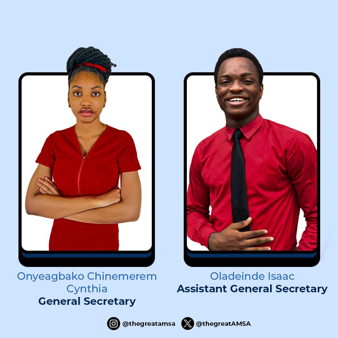 thegreatAMSA's tweet photo. Introducing (drumrolls🥁🥁) your new AMSA executives https://t.co/r5TrQHD5oe