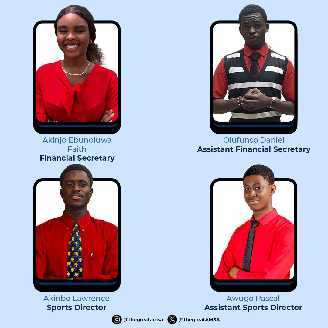 thegreatAMSA's tweet photo. Introducing (drumrolls🥁🥁) your new AMSA executives https://t.co/r5TrQHD5oe