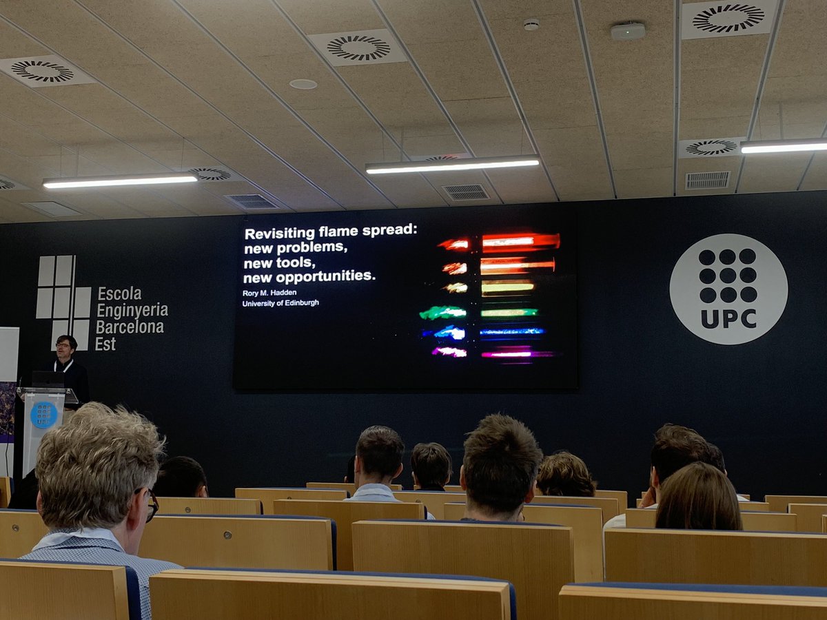 Ignacio Calderรณn (@ignacalderone) on Twitter photo Excellent opening by Prof. <a href="/rorymiles/">Rory Hadden</a> at European Symposium in Fire Safety Science 2024 in Barcelona.
โRevisiting flame spread: new problems, new tools, new opportunitiesโ. Excellent opening by Prof. <a href="/rorymiles/">Rory Hadden</a> at European Symposium in Fire Safety Science 2024 in Barcelona.
โRevisiting flame spread: new problems, new tools, new opportunitiesโ.