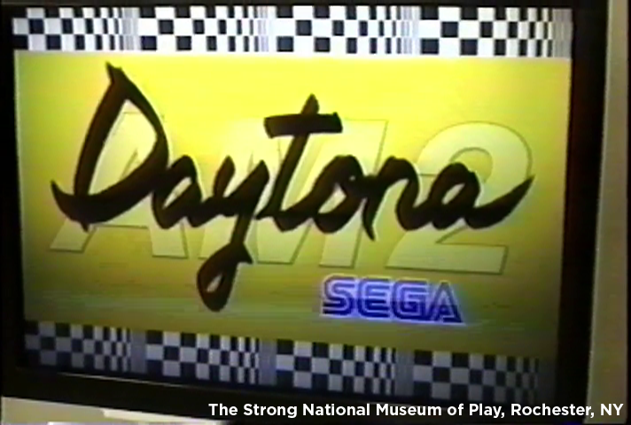 Borman18's tweet image. Another digitized video that immediately wowed me, footage from JAMMA (AOU) Show 1993, from the Atari collection at @museumofplay. Immediately at the start, early Daytona USA footage!
