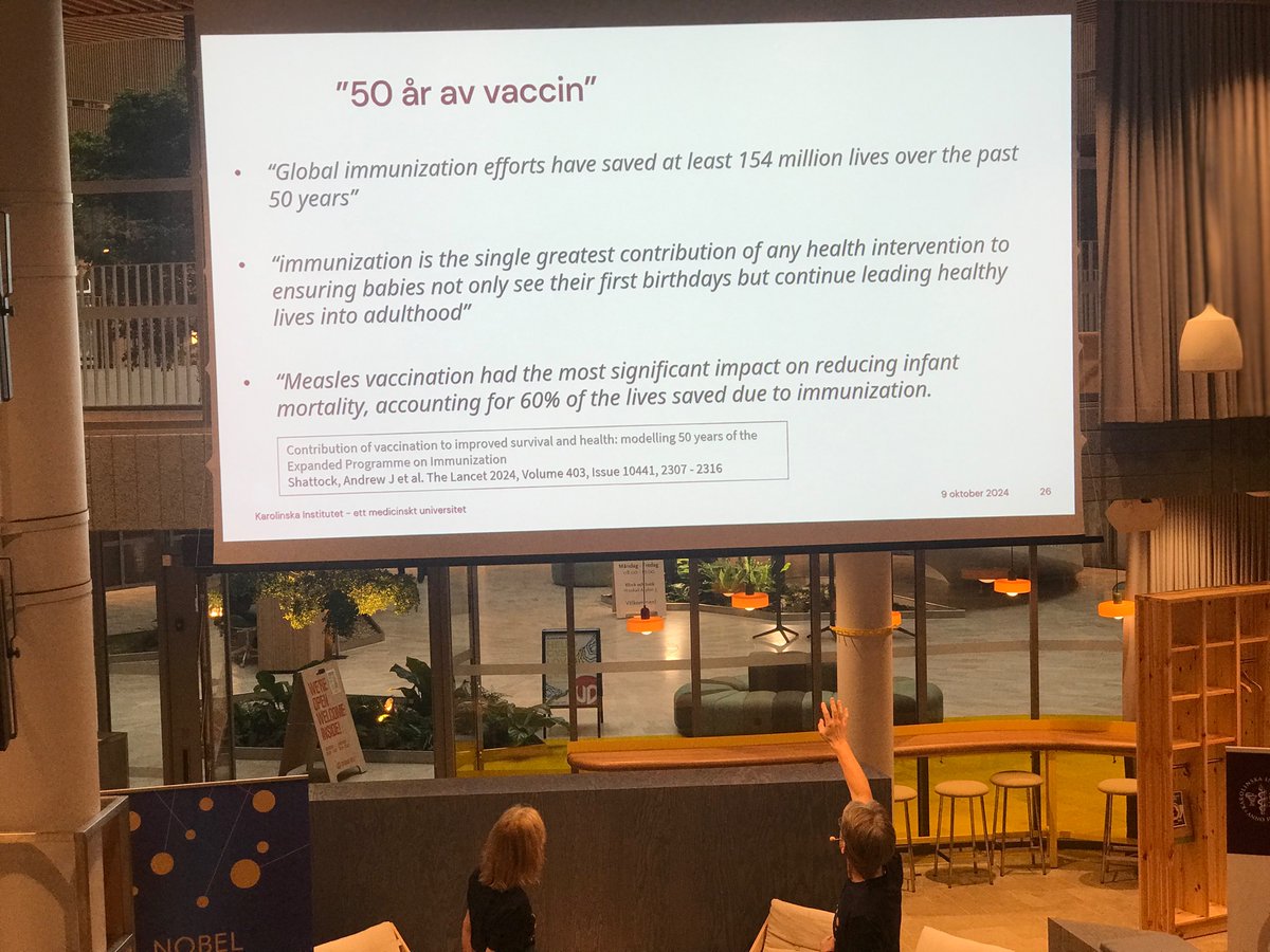 putml's tweet image. 154mil lives saved through vaccinations #NobelPrize2024 #NobelCallingStockholm #globalchildhealth