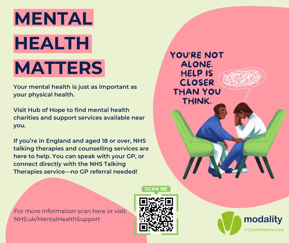 ModalityBrum's tweet image. Mental Health Matters