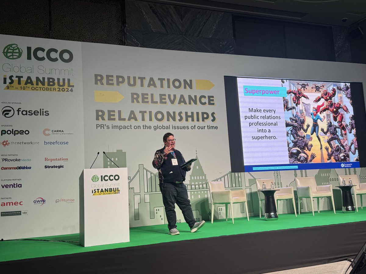 Johna B. (@gojohnab) on Twitter photo Tough spot, but AMAZING content! Great job <a href="/stuartbruce/">Stuart Bruce | The PR Futurist 💡</a> talking about your research. 🥳 #iccosummit Tough spot, but AMAZING content! Great job <a href="/stuartbruce/">Stuart Bruce | The PR Futurist 💡</a> talking about your research. 🥳 #iccosummit