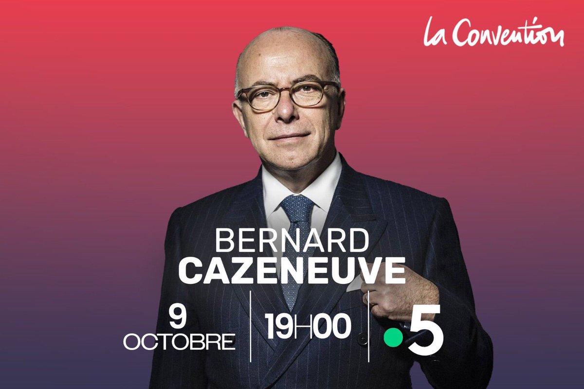 LaConventionBC's tweet photo. .@BCazeneuve sera l’invité de @BabethLemoine dans @cavousf5 ce soir à 19h sur France 5 https://t.co/AUNZZrL0yp