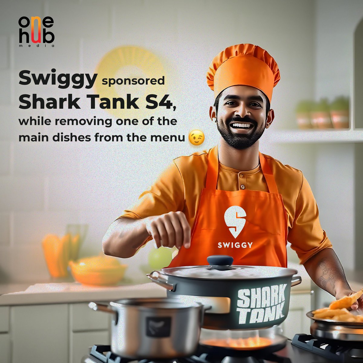 OneHubMedia1's tweet photo. Can you guess which dish got "kicked out"?

Comment below with your detective skills!

#onehubmedia #marketingagency #creativeideas

@swiggy @sharktankindia https://t.co/3nvI7edswr
