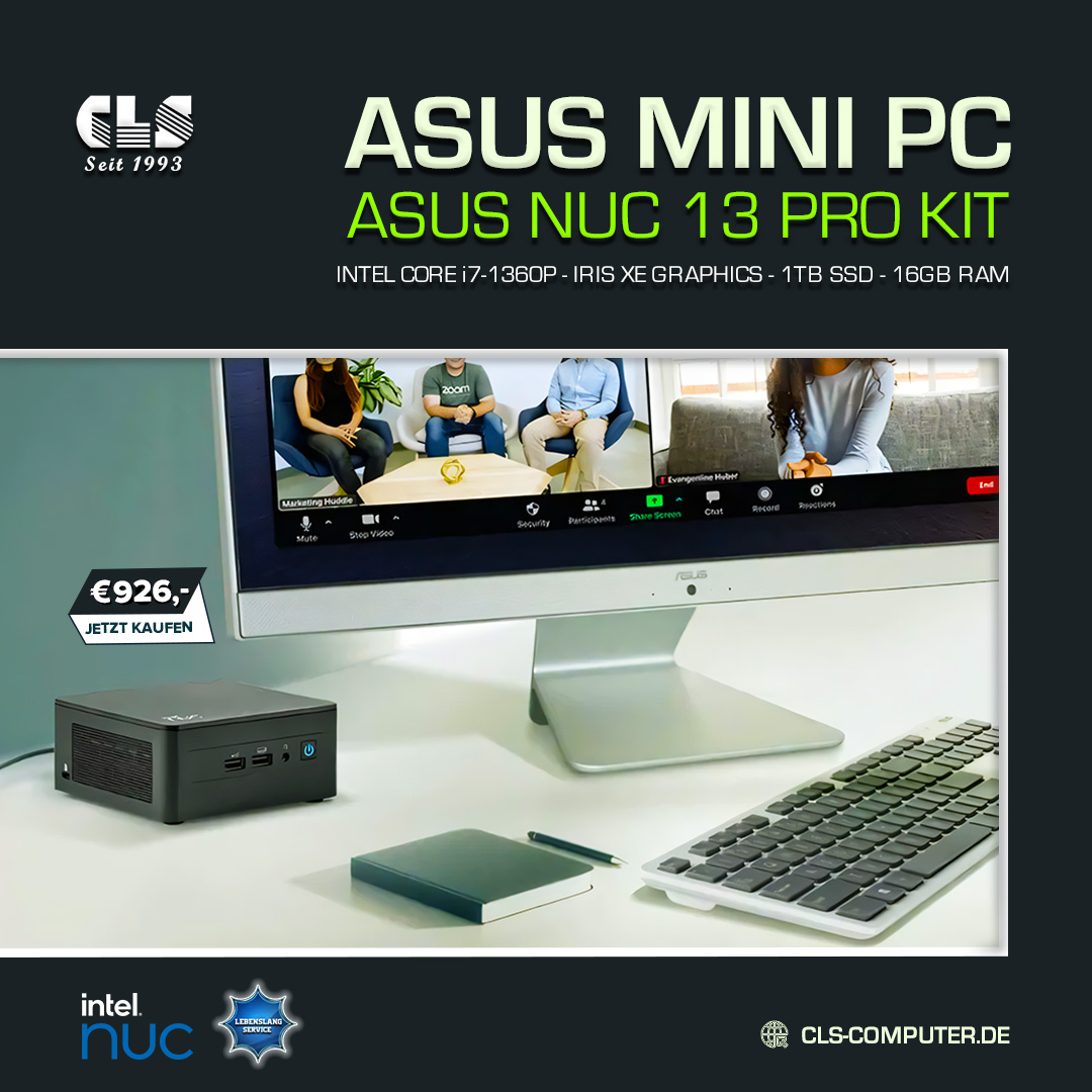cls_computer's tweet image. 🚀 Entdecken Sie die Leistungsfähigkeit von Compact Computing!
💡 Der ASUS NUC 13 Pro Kit ist hier, um Ihren Arbeitsplatz neu zu definieren! 
👉 KLICKEN: cls-computer.de/intel-mini-pc-… und steigern Sie Ihr Tech-Game!

#asusNUC13Pro #CompactComputing #TechTrend #minipc #PowerfulPC