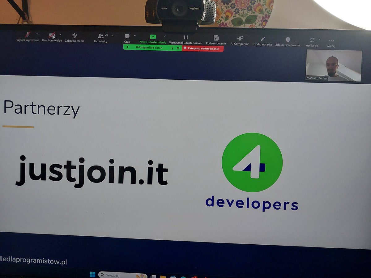 Ruszyła dziś 9. edycja warsztatów Soft Skille Dla Programistów. Opowiadamy o naszych fantastycznych partnerach :-) <a href="/Just_Join_IT/">Just Join IT</a> @4developers 
<a href="/MateuszBudzar/">Mateusz Budzar</a> <a href="/mjawulski/">Michał Jawulski</a>
