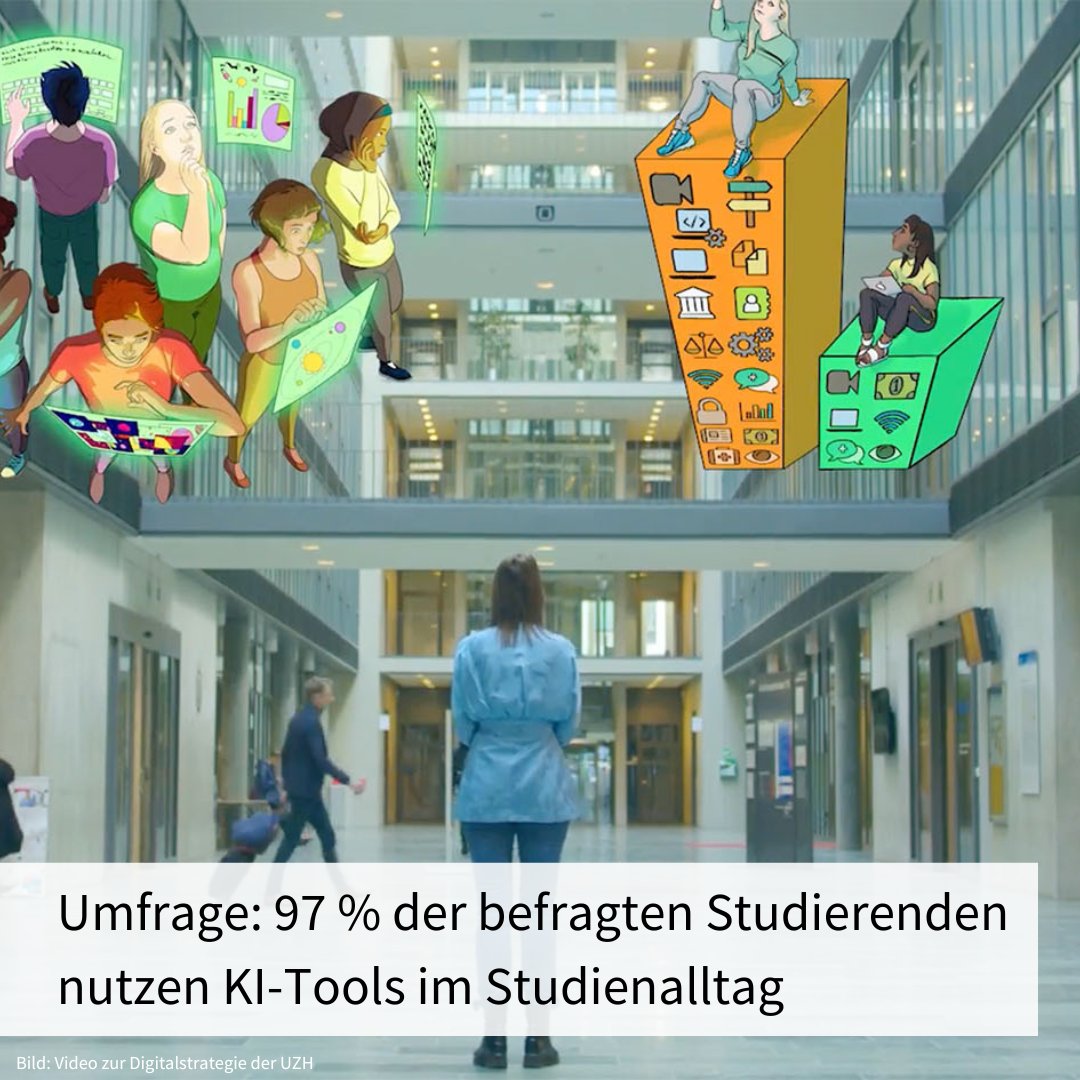 KI-Tools im Studienalltag: Eine Umfrage der UZH Digital Society Initiative hat über 900 Studierende zu ihrer Nutzung von KI-Tools im Studium und ihren Erwartungen an den geplanten intelligenten digitalen Assistenten befragt: news.uzh.ch/de/articles/ne…