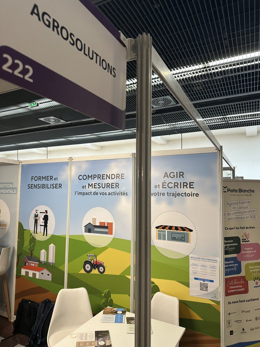 agrosolutions's tweet image. #Produrable Les équipes @agrosolutions vous attendent stand 222 niveau 3 au salon @PRODURABLE pour échanger avec vous ❗️
⚠️ Retrouvez nous aussi lors de 2 conférences ⤵️
🎯 Les #filières agricoles et agroalimentaires face au changement climatique
✅ lnkd.in/efduGvD2