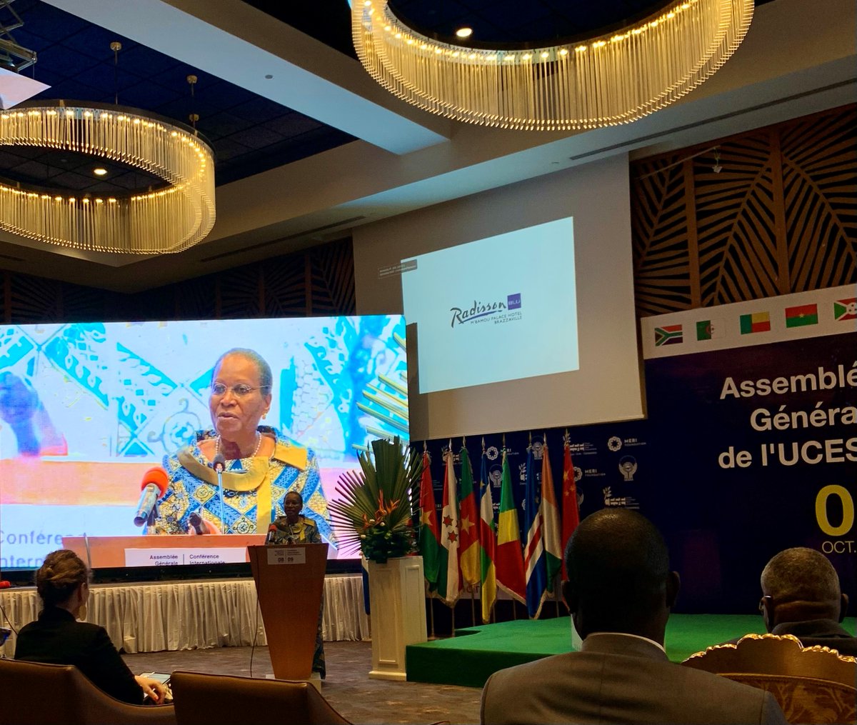 UCESISF's tweet photo. La Secrétaire générale  @s_veron  a participé à l'AG @UCESAOfficiel à Brazzaville 🇨🇬. Elle y a porté les messages du Président @UCESISF @ThierryBeaudet et souligné l'importance des coopérations entre les deux Unions.
Renforcer les capacités des Conseils économiques et sociaux, partager les meilleures pratiques, mutualiser les travaux et porter la voix de la société civile sur les grands enjeux internationaux sont parmi les objectifs partagés.