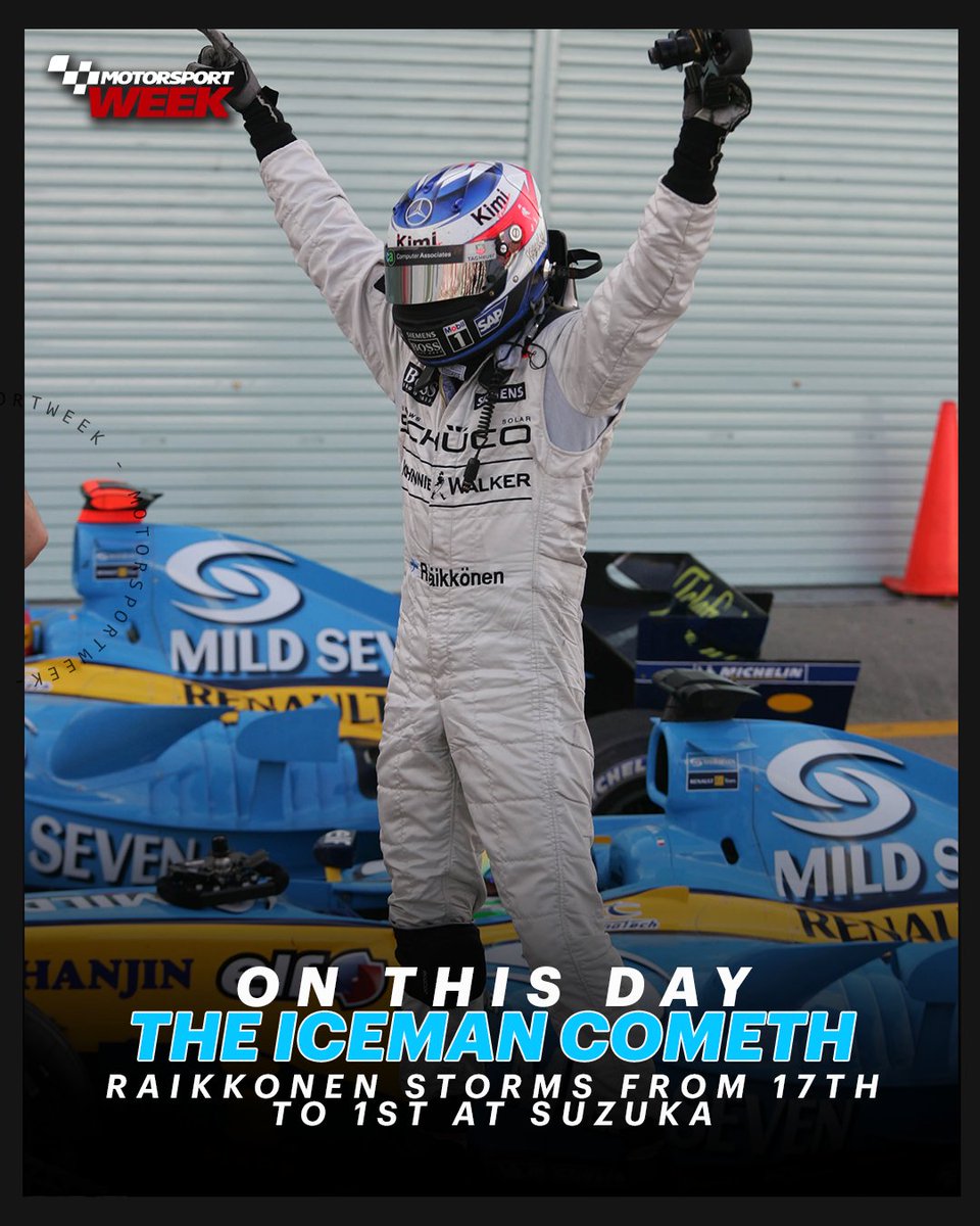 On this day in 2005, Kimi #Raikkonen showed why he is one of #F1's all-time greats at the #JapaneseGP
