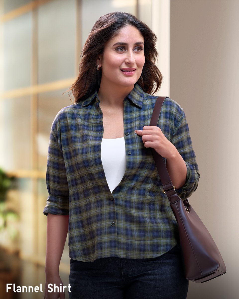 UniqloIn's tweet photo. Kareena Kapoor Khan steps into UNIQLO’s FW'24 collection with effortless style.
From the cozy Fleece Jacket to the stylish Pufftech and Flannel Shirt, her looks are both classic and versatile.
Which one do you like the most?
#UNIQLOindia #UNIQLO #Fleece #PUFFTECH #Flannel https://t.co/Reifsxw40m