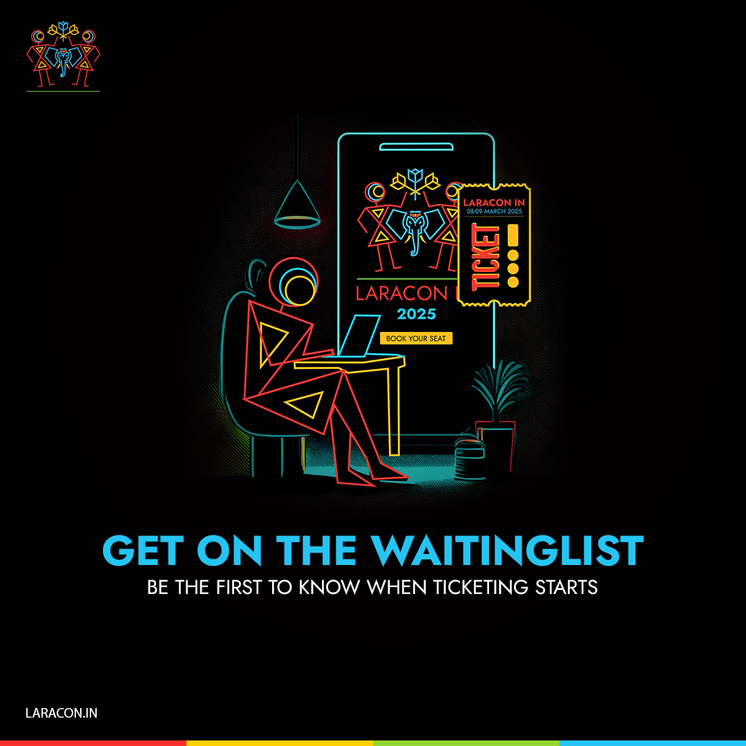 LaraconIN's tweet image. 🚀Exciting news!

You can now join the waiting list for #LaraconIN 2025 tickets! 🎟️

Be the first to know when they go live and secure your spot for an unforgettable experience in Ahmedabad.

Don’t miss out – enroll now! 👇
bit.ly/laraconin2025-…

#Laravel #Conference