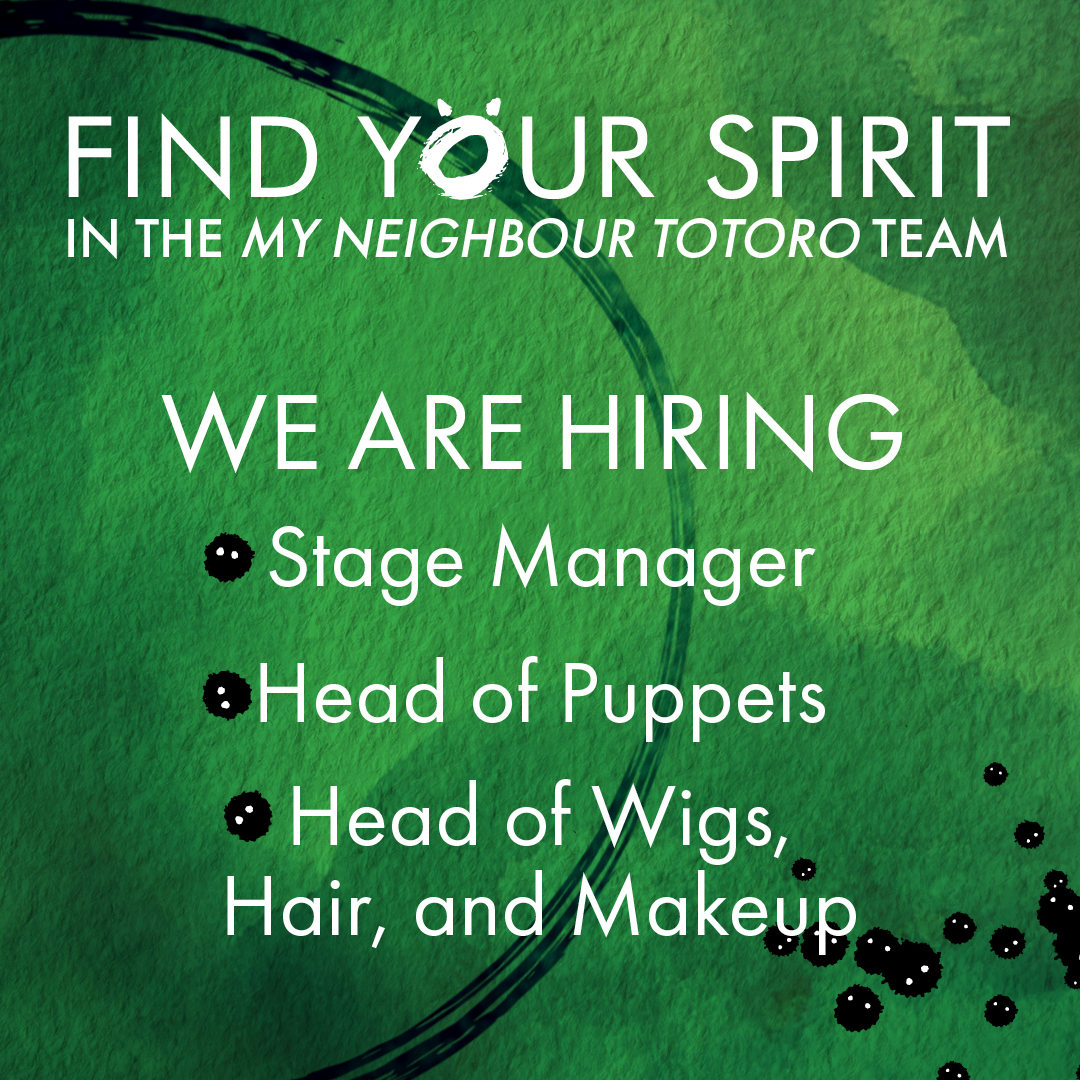 Join the team! 💚🌱
◾ Stage Manager (applications close 23 October)
◾ Head of Puppets (applications close 16 October)
◾ Head of Wigs, Hair, and Makeup (applications close 16 October)

Find out more and apply: careers.rsc.org.uk/jobs/vacancy/f…